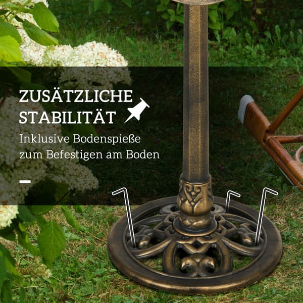 Fuglebad, 50x71 cm, Bronze