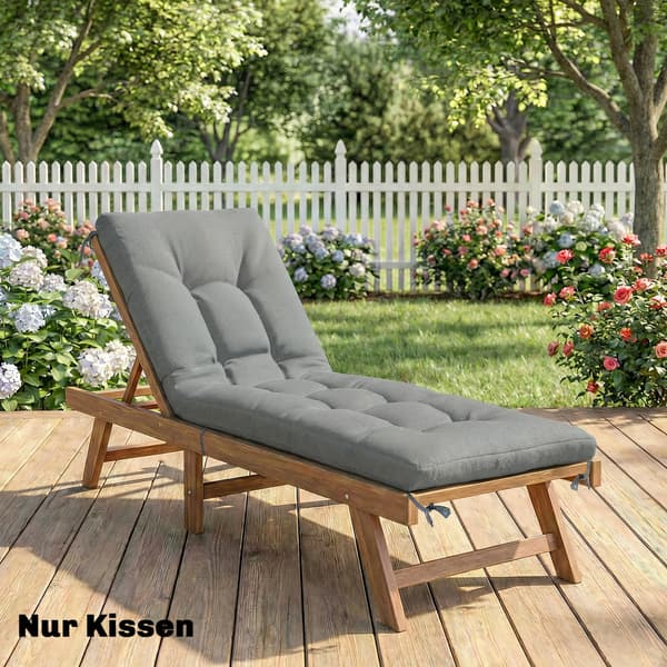 Sædehynde 198x65x13 cm Lys Grå Polyester