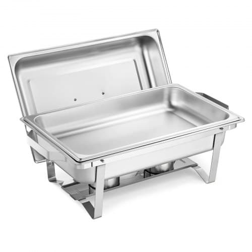 Chafing Dish Sæt, 4 stk., 61,5x34,5x32,5 cm, Rustfrit Stål