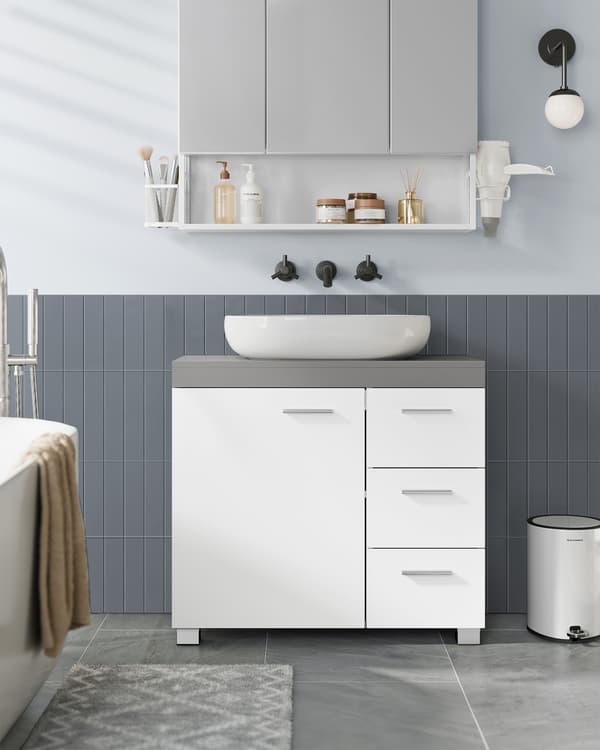 Peilikaappi 70x30x63,8 cm Harmaa MDF
