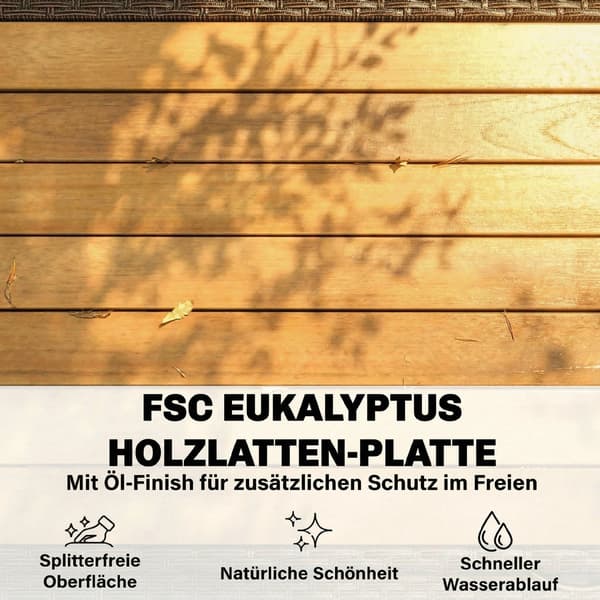 Serveringsvogn 95x54x84 cm Brun Rattan og Eukalyptustræ