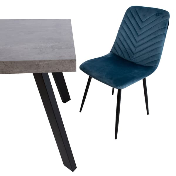 Stol BRIE 45x53x89 cm Blå