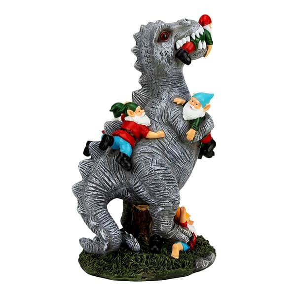 T-Rex havefigur der spiser nisser, Kodustaar