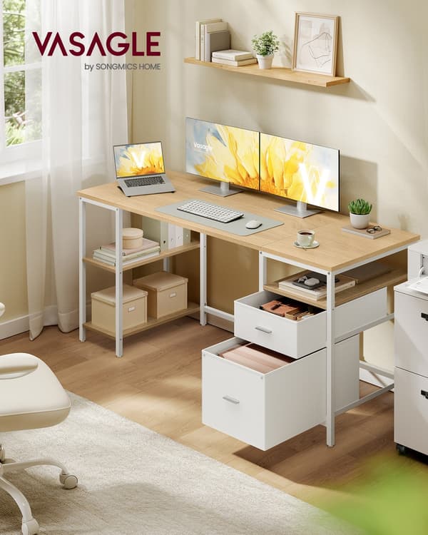 Skrivebord, 160x60x76 cm, Sort