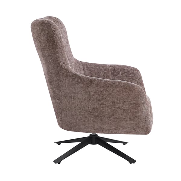 Lænestol HELGA 89x90x99 cm lys brun stof