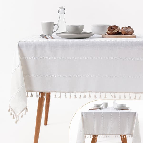 Bordsduk 140x180 cm vit, Easy Care