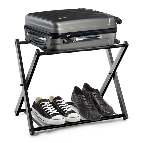 Bagagestativer 2 stk 68x43x58 cm sort