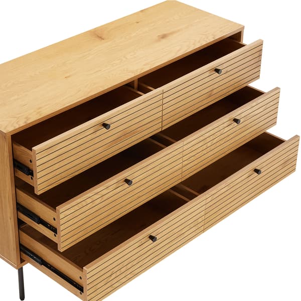 Skænk LINE 120x40x75 cm egetræ opbevaring