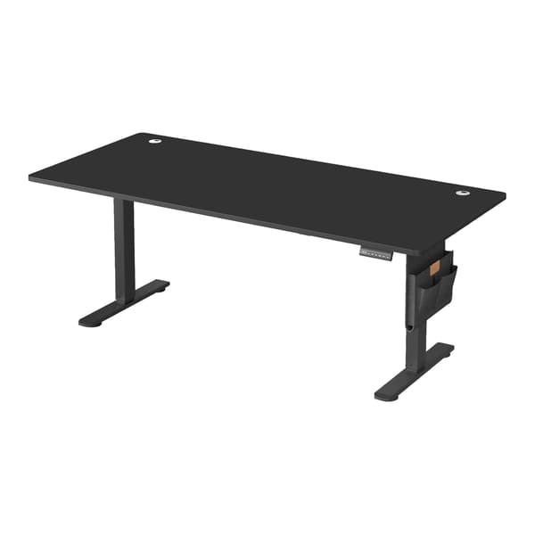 Højdejusterbart skrivebord 60x120x72-120 cm sort elektrisk