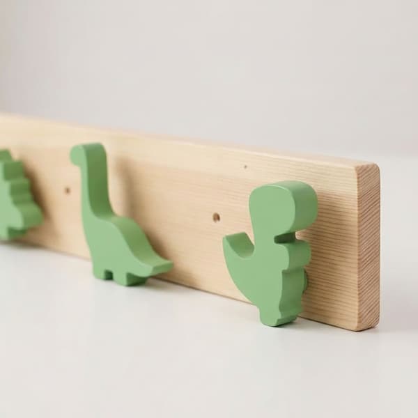 Lasten naulakko 4 koukulla, dinosaurus, Kodustaar