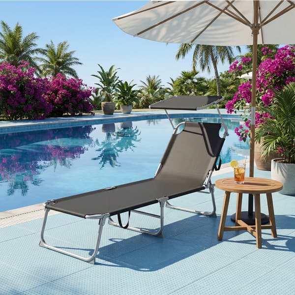 Solstol 189x53x28,5 cm Sort