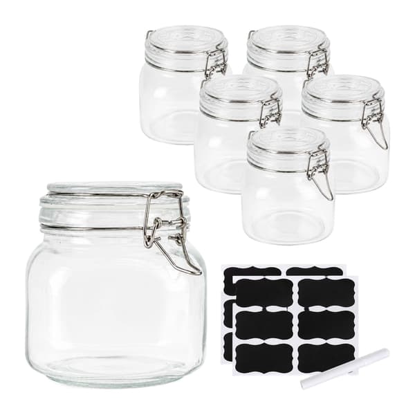 Set med syltburkar 12,5x11,5 cm Transparent glas, Kodustaar