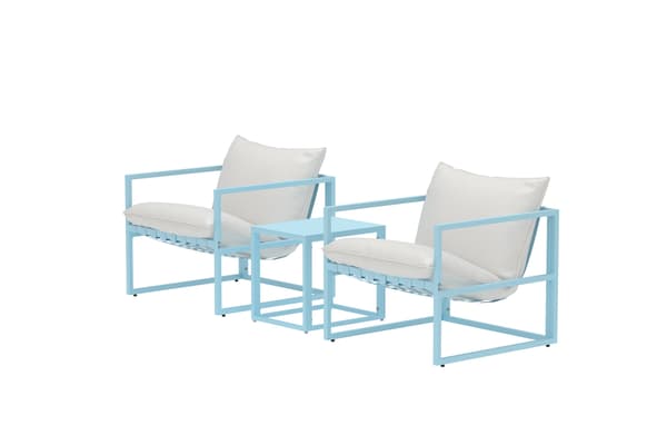 Lounge-sæt Messina lyseblå beige