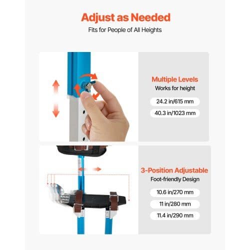 Gipsväggsstilts HCST-24BL 615-1023 mm Justerbar Blå