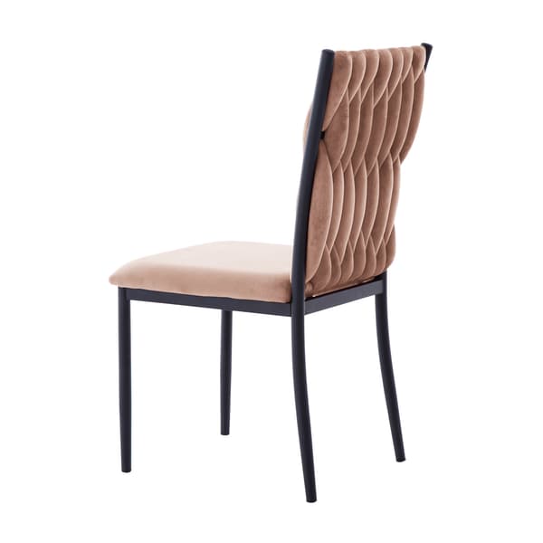 Stol EMORY 47x59x93 cm Rosa Sammet