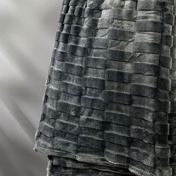 Peitto 200x230 cm Tummanharmaa Polyesteri