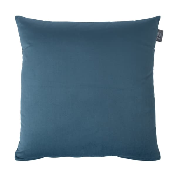 Pude 50x50 cm Grå Blå Fløjl