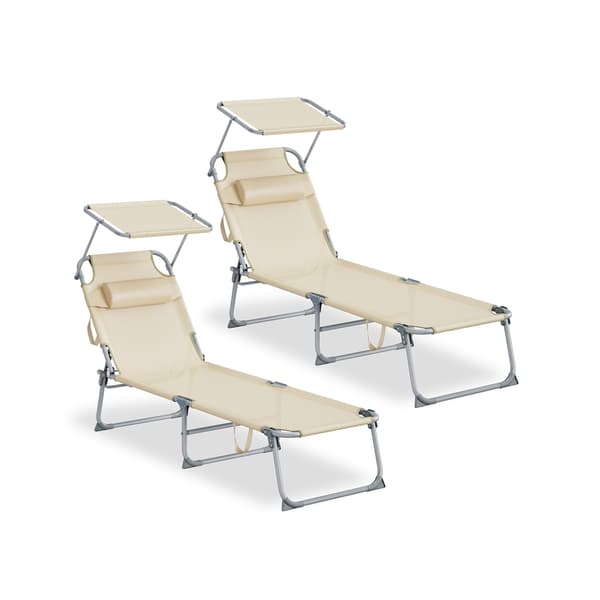 Solsengsett 189x53x28,5 cm Beige