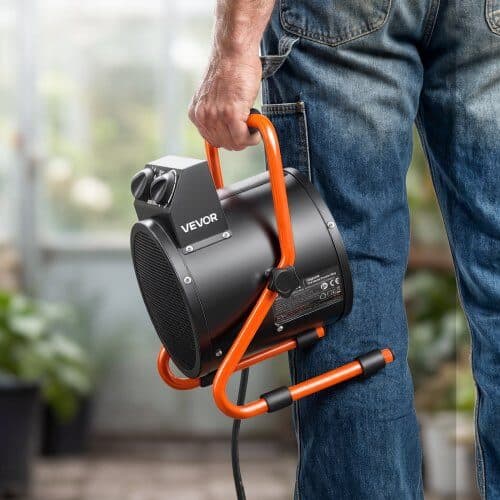 Kasvihuonelämmitin BG-E2A-01 2000W 27x22x32,5 cm musta/oranssi