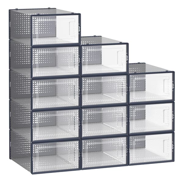 Skooppbevaringsbokssett, 33,5x23,2x14,3 cm, Transparent