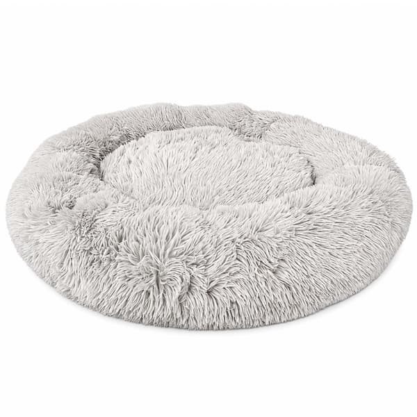 Rund blød hundeseng, grå, 100 cm, Kodustaar