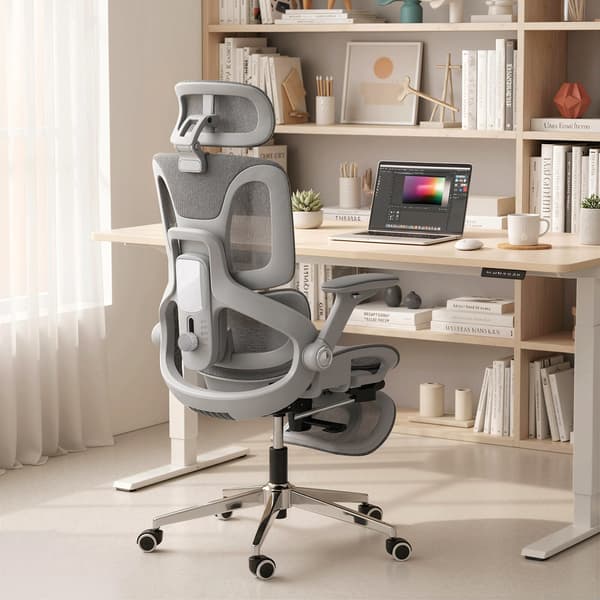 Ergonomisk kontorstol 67x74x113–132 cm grå