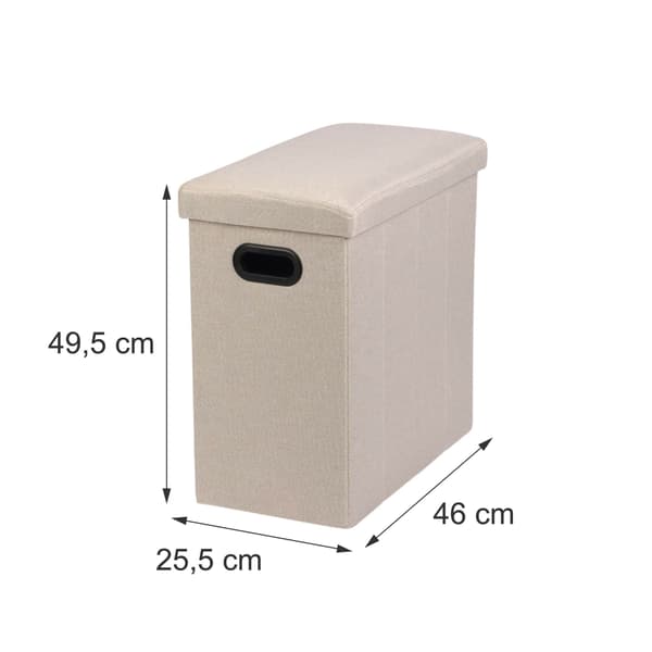 Sammenklappelig skammel, beige nuancer, Kodustaar