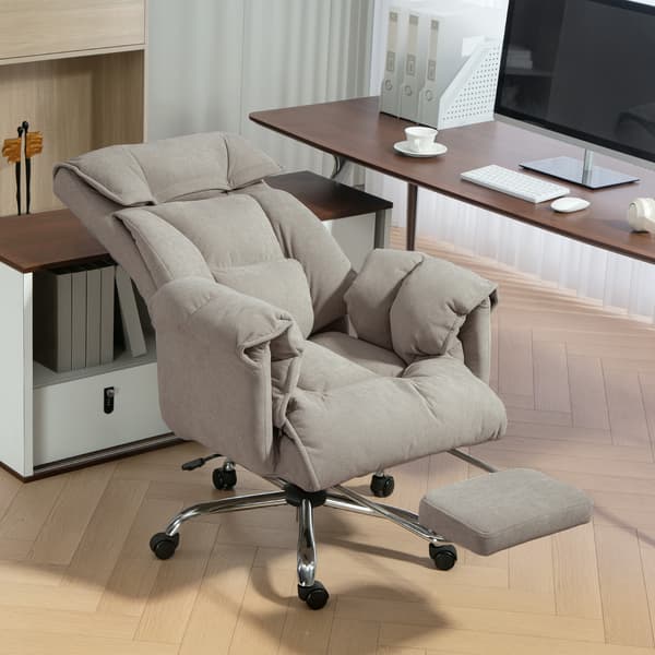 Kontorsstol 75x77x110-118 cm Grå Justerbar