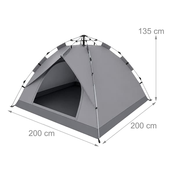 Campingtelt til 3–4 personer, pop-up, Kodustaar