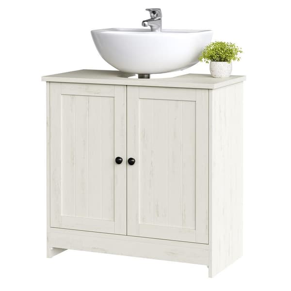 Baderomsvaskskap 30x60x61,2 cm Hvit Tre