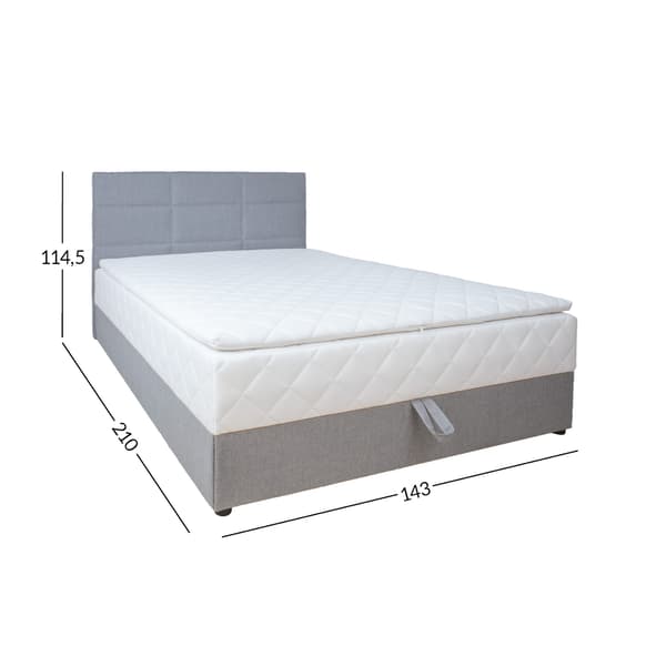 Continental seng LEVI 143x210x114,5 cm grå