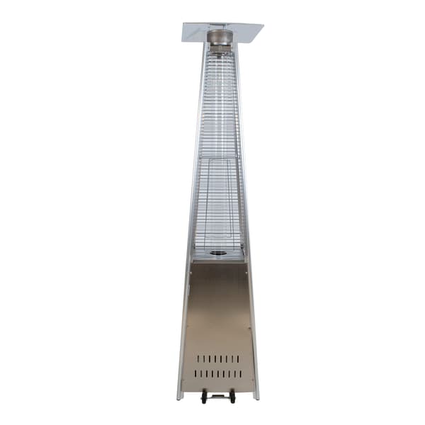 Terrassevarmer 73x73x227 cm Rustfrit Stål