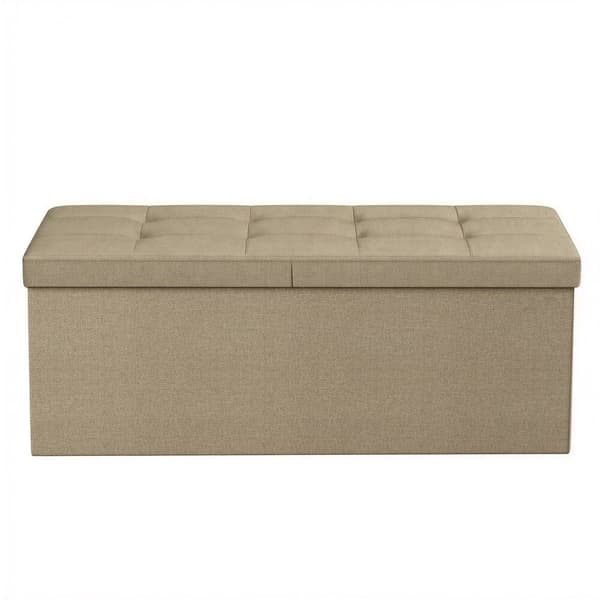 Oppbevaringsbenk 38x110x38 cm Brun MDF