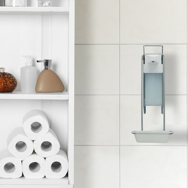 Sæbedispenser 26,5x8x15 cm Sølv, vægmonteret, Kodustaar