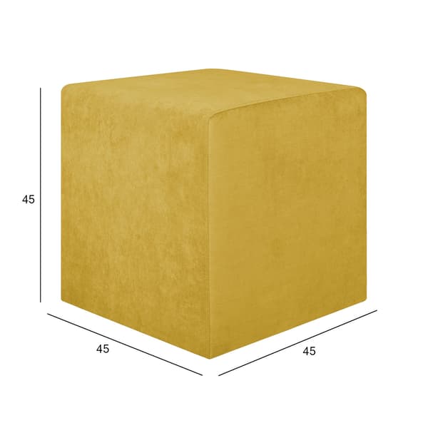 Puf 45x45x45 cm gul – 45x45xH45cm