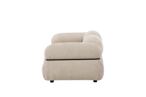 Modulsofa Mika 2 dele, Beige/Sort
