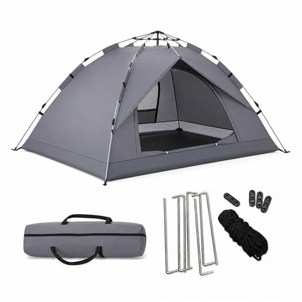 Campingtelt til 3–4 personer, pop-up, Kodustaar
