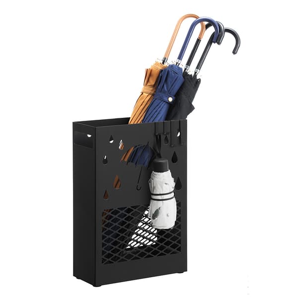 Paraplystander 28,5x12,2x41 cm Sort Metal