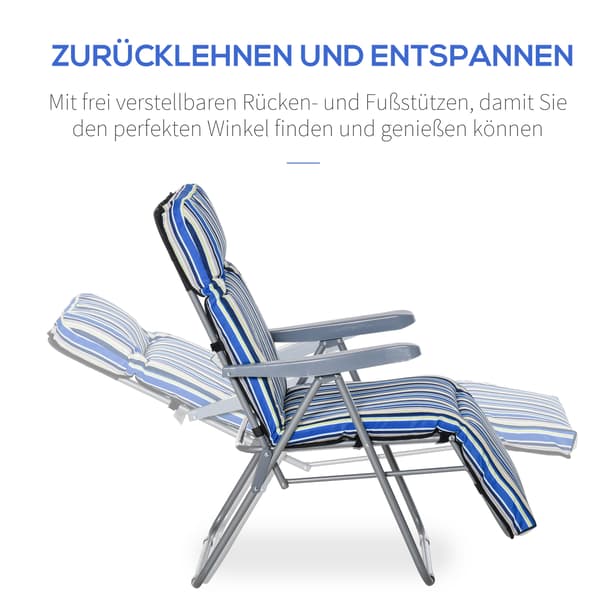 Solstolset, 60x75x65-102 cm, Blå