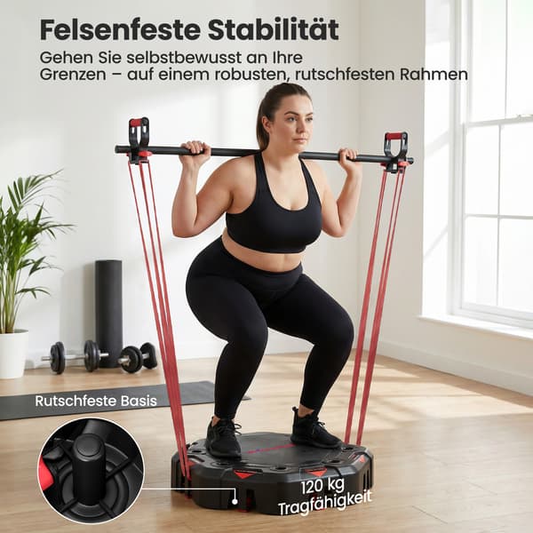 Push Up Board, 45x45x15,5 cm, Sort, Justerbart Træningsudstyr