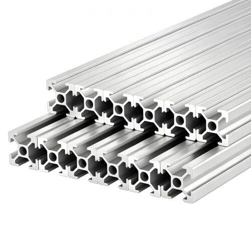 Aluminiumprofiler 12 st 2000 mm T-spår 2020 Silver