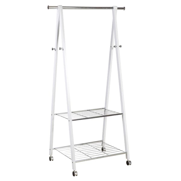 Tøjstativ FOREST 85x52x152 cm Hvid Opbevaring
