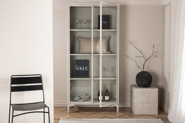 Skab beige stål opbevaring