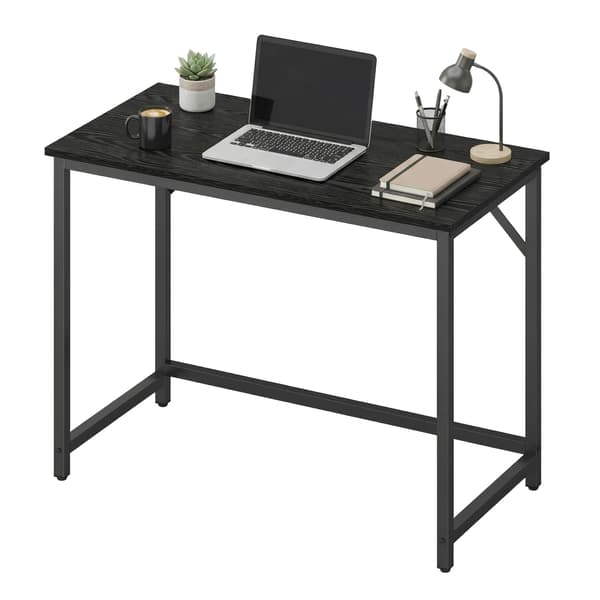 Computerbord 50x100x75 cm Sort Stål