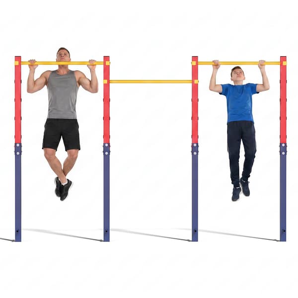 Pull-Up Bar Station 115x5x231,5 cm rød