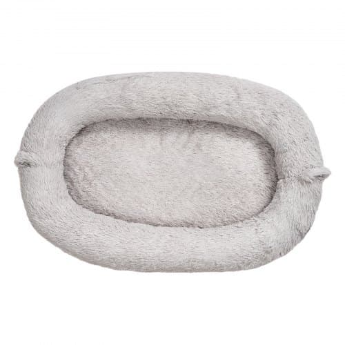 Hundsäng för människa, 132x86x24 cm, Grå, Memory Foam