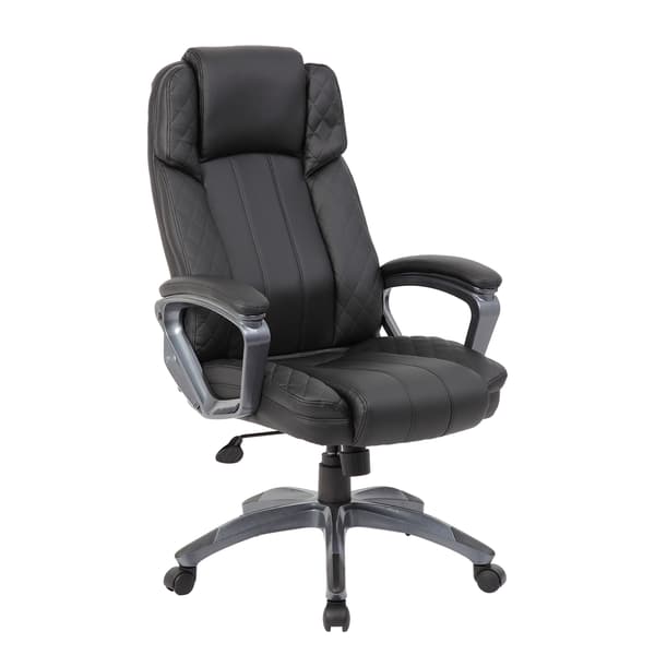 Kontorstol HOWARD 66x75,5x116-123,5 cm sort