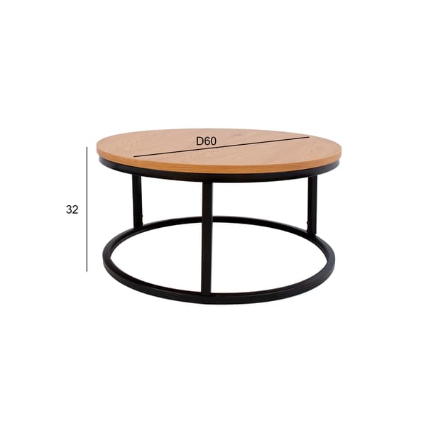 Soffbord 60x32 cm Ljust trä