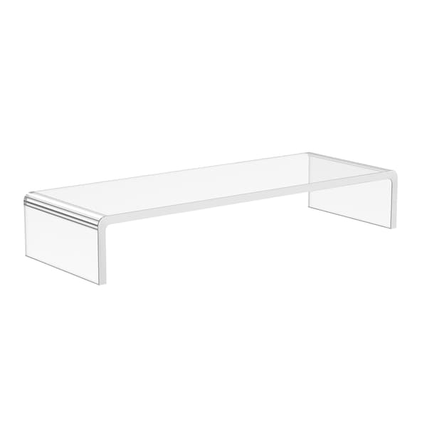 Bildskärmsställ, 53x19x9 cm, Transparent