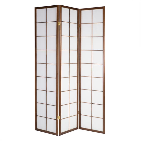 Foldeskærm 130,5x2x178,5 cm Brun Træ